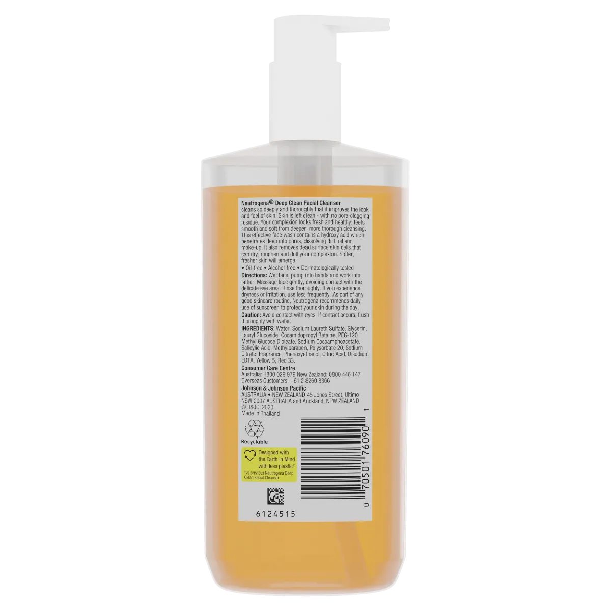 Neutrogena Deep Clean Facial Cleanser 200mL