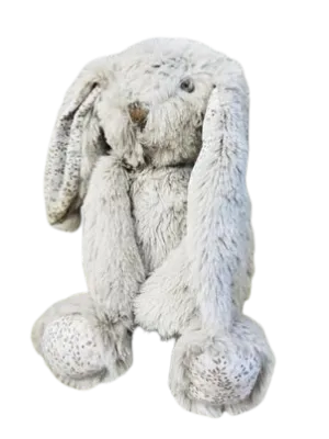 NEW 12" BOUCHARA Seated Grey Plush Bunny