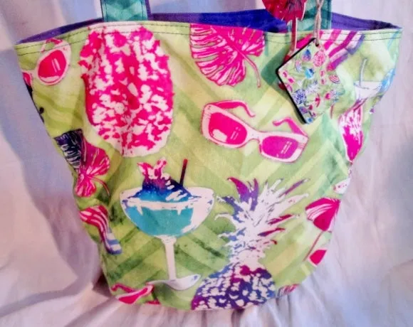NEW NWT PAUL BRENT SUN N SAND Batik Tote Satchel Carryall Bag SUMMER PARTY