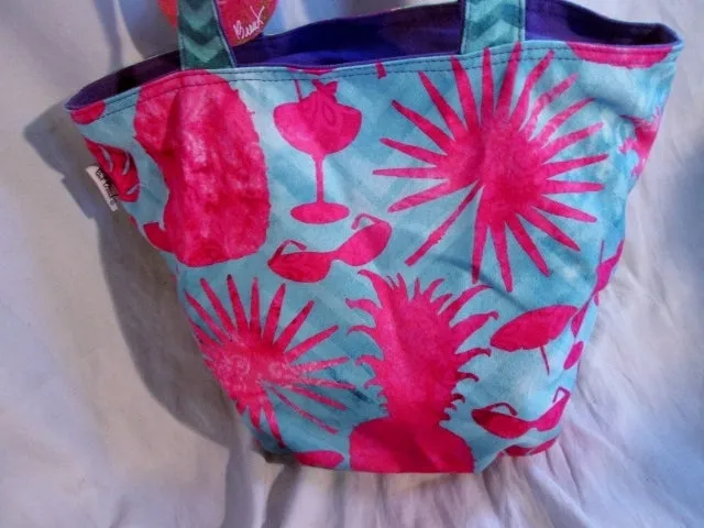 NEW NWT PAUL BRENT SUN N SAND Batik Tote Satchel Carryall Bag SUMMER PARTY