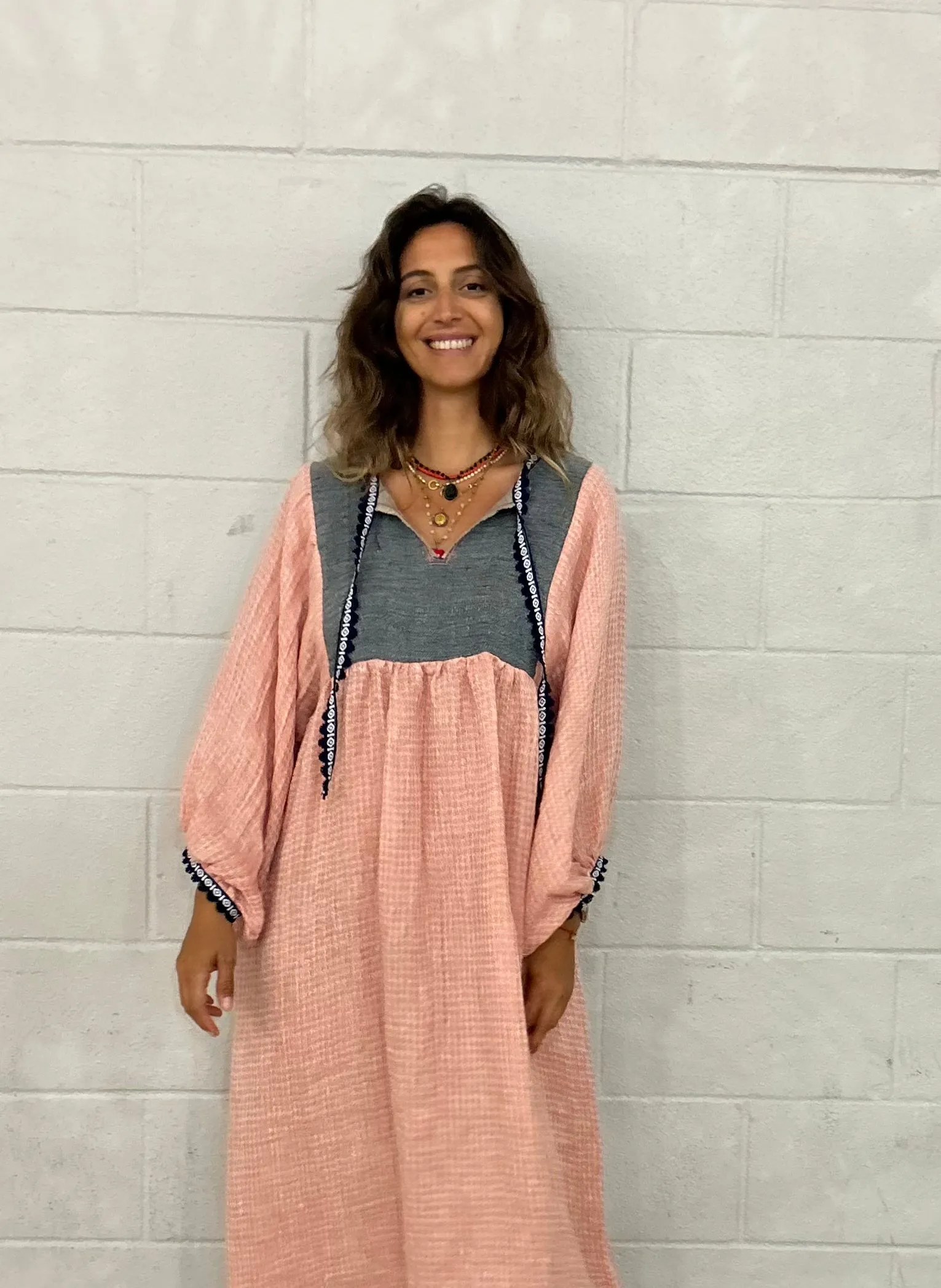 Nina Leuca Zefiro Long Dress - Rose