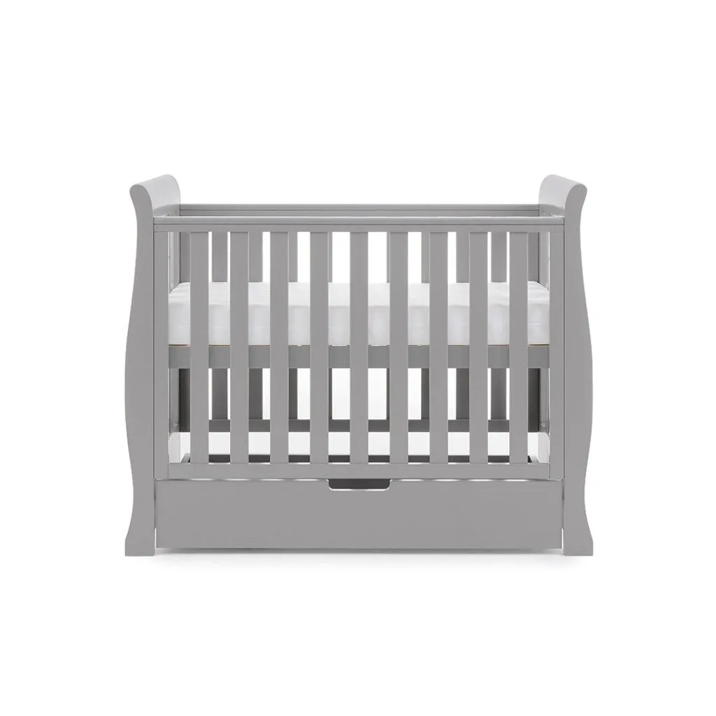 OBABY Stamford Space Saver Sleigh 3 Piece Room Set - Warm Grey