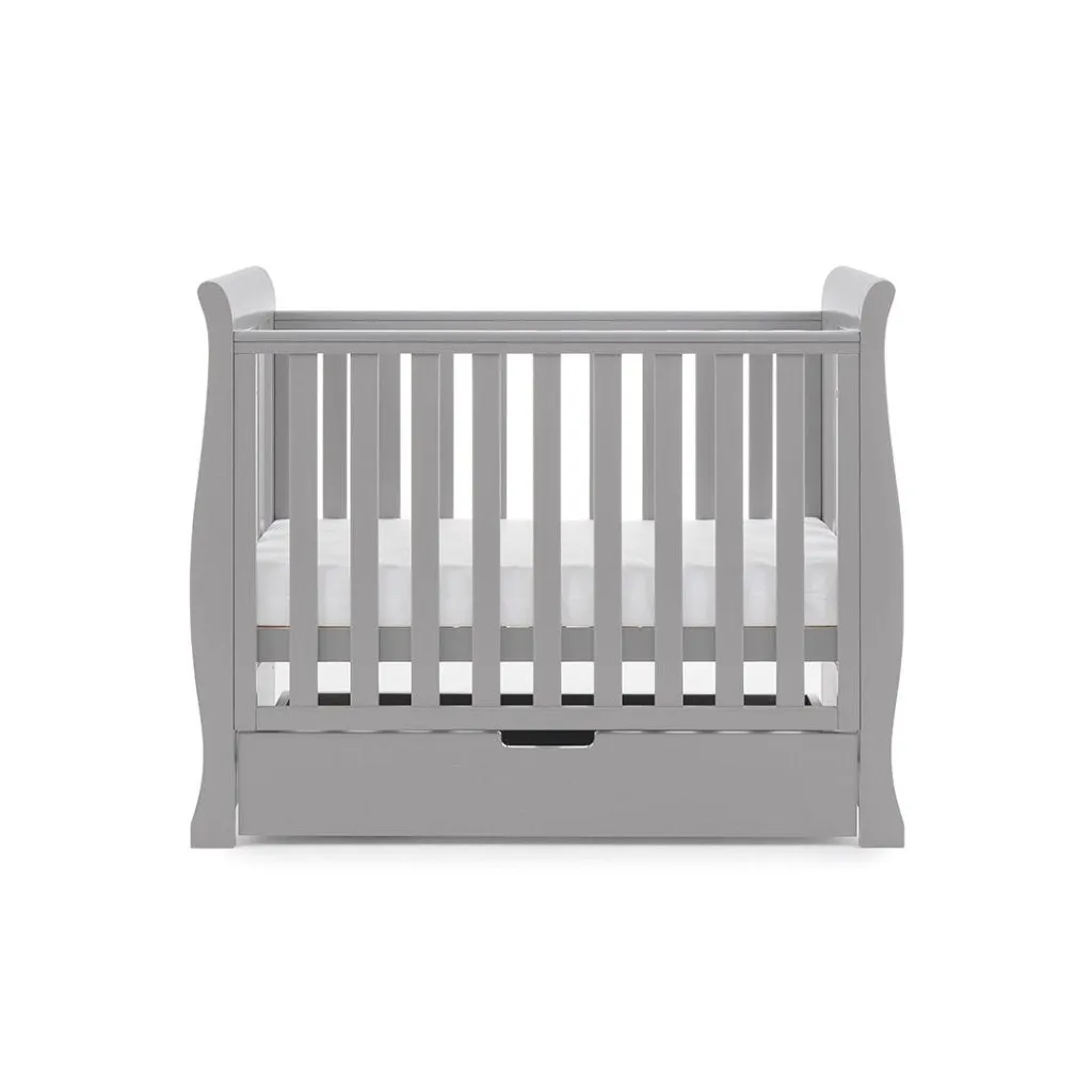 OBABY Stamford Space Saver Sleigh 3 Piece Room Set - Warm Grey
