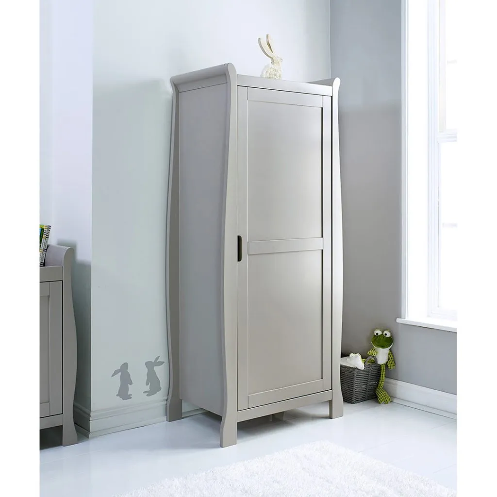 OBABY Stamford Space Saver Sleigh 3 Piece Room Set - Warm Grey
