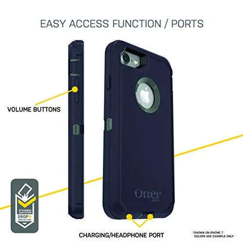 OTTERBOX DEFENDER SERIES Case for iPhone SE (2nd Gen - 2020) & iPhone 8/7 (NOT PLUS) - Retail Packaging - BIG SUR (PALE BEIGE/CORSAIR)