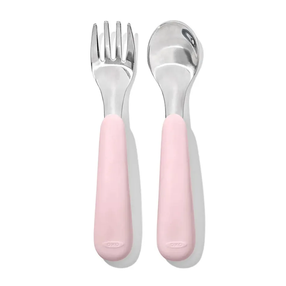 Oxo Tot Fork & Spoon Set (Blossom)