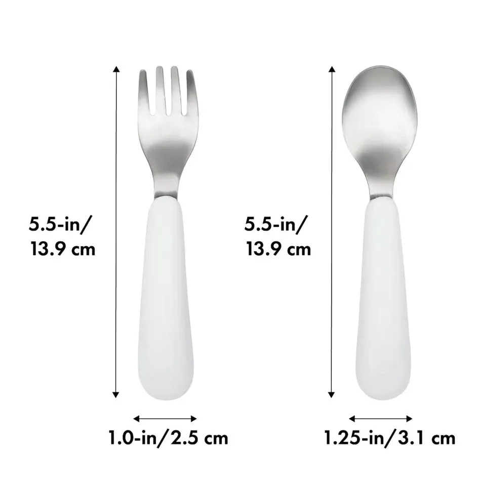 Oxo Tot Fork & Spoon Set (Blossom)