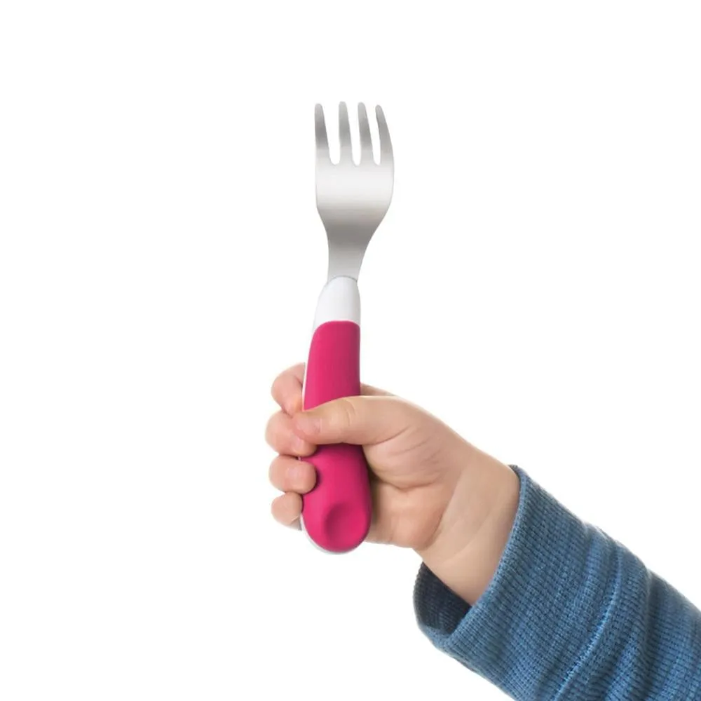 Oxo Tot Fork & Spoon Set (Pink)