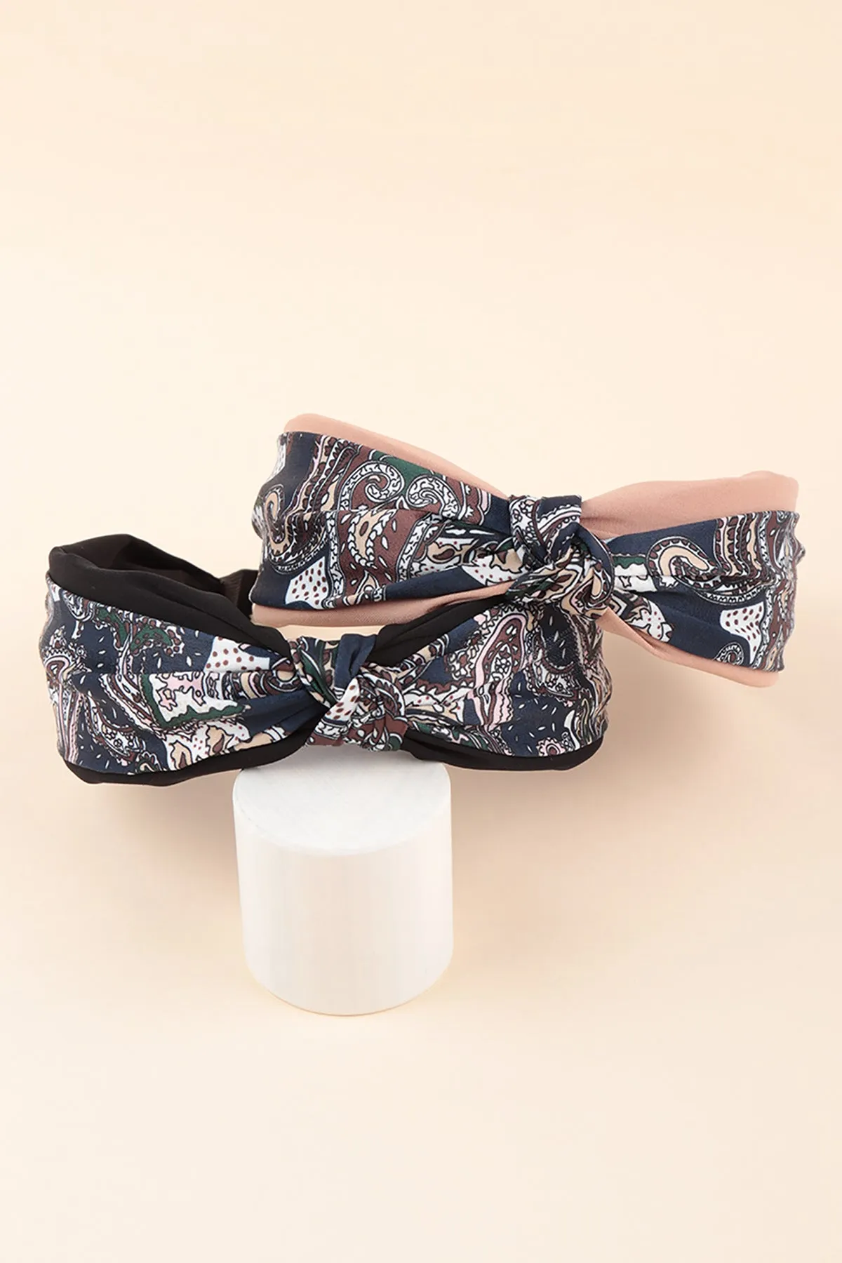 PAISLEY PRINT KNOTTED HEADBAND HAIR ACCESSORIES