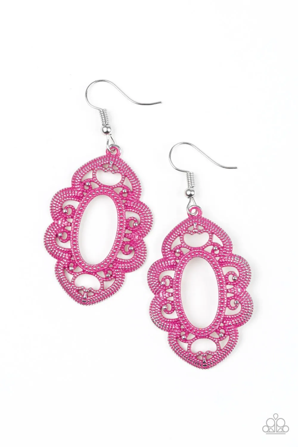 Paparazzi Mantras and Mandalas Earrings Pink