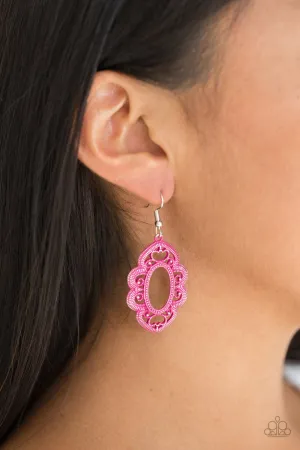 Paparazzi Mantras and Mandalas Earrings Pink