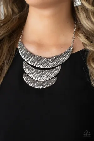 Paparazzi - Moonwalk Magic - Silver Necklace