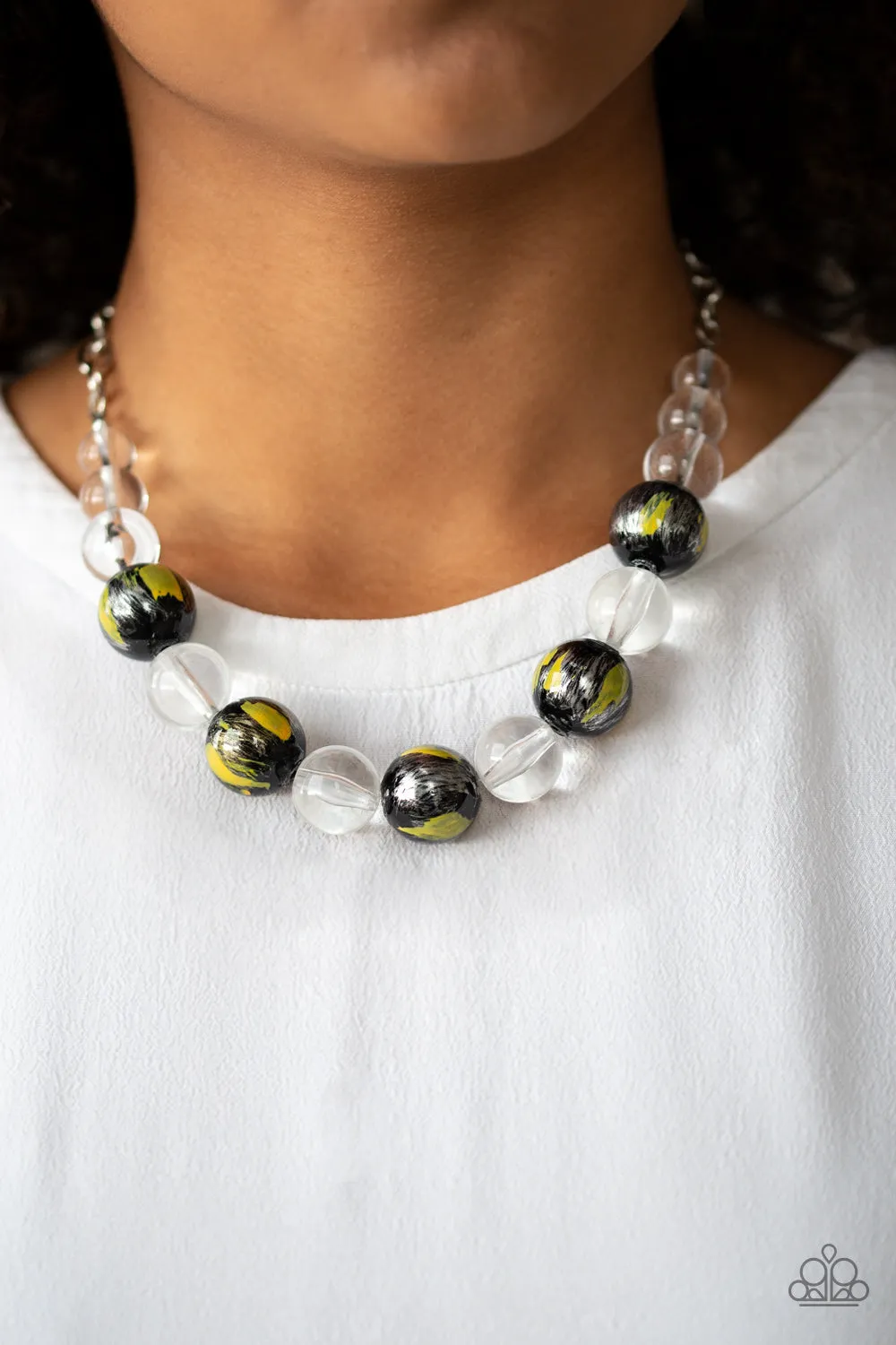 Paparazzi Torrid Tide Necklace Yellow