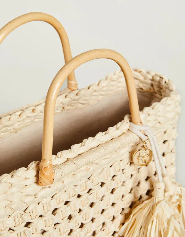 Papyrus Basket Tote Natural: 376110