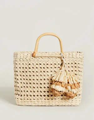 Papyrus Basket Tote Natural: 376110