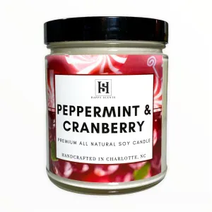Peppermint & Cranberry Jar Candle