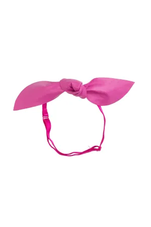Perfect Leather  Pointy Bow Wrap - Hot Pink