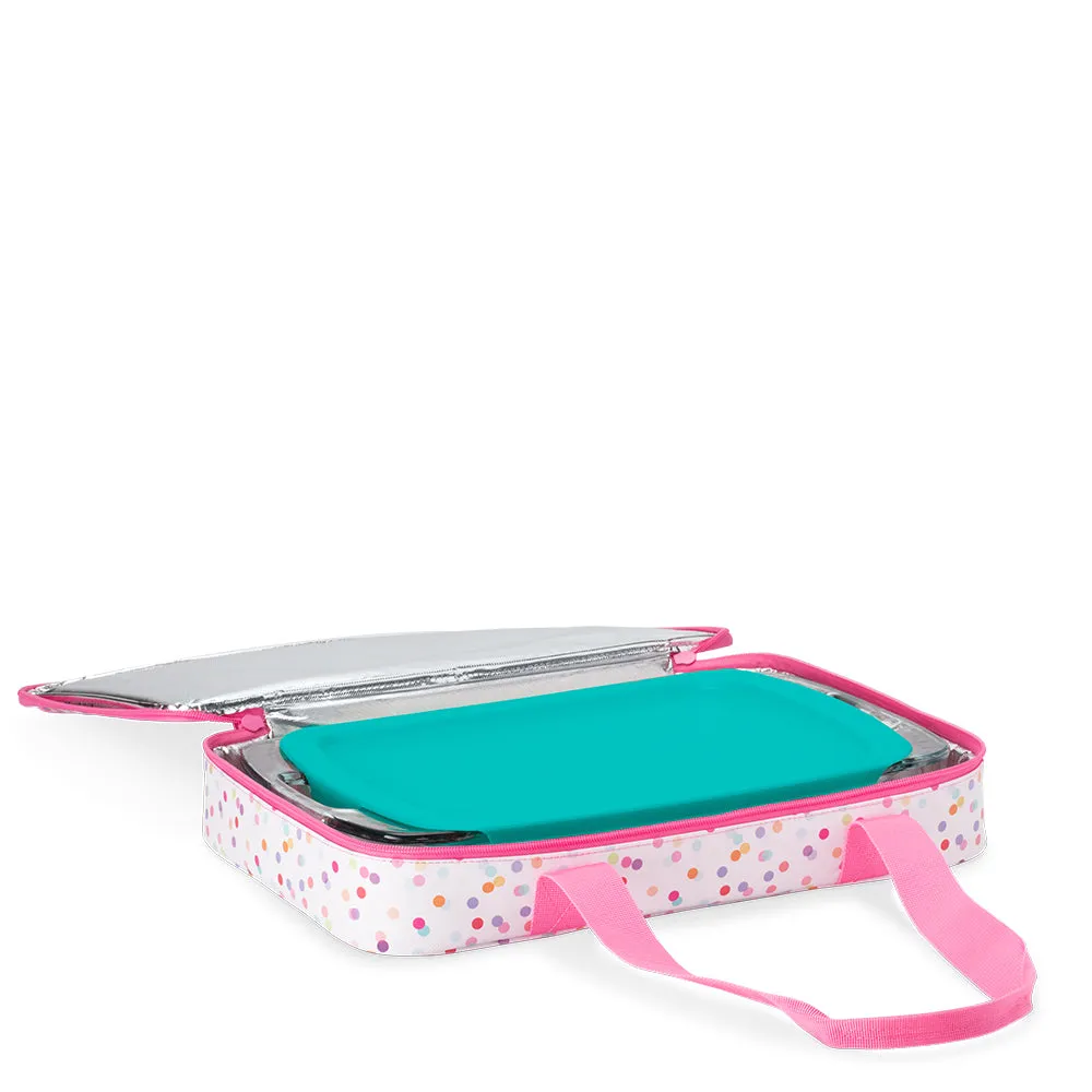 Personalized Casserole Carrier - Swig Dishi - Confetti - Monogrammed Dish Tote