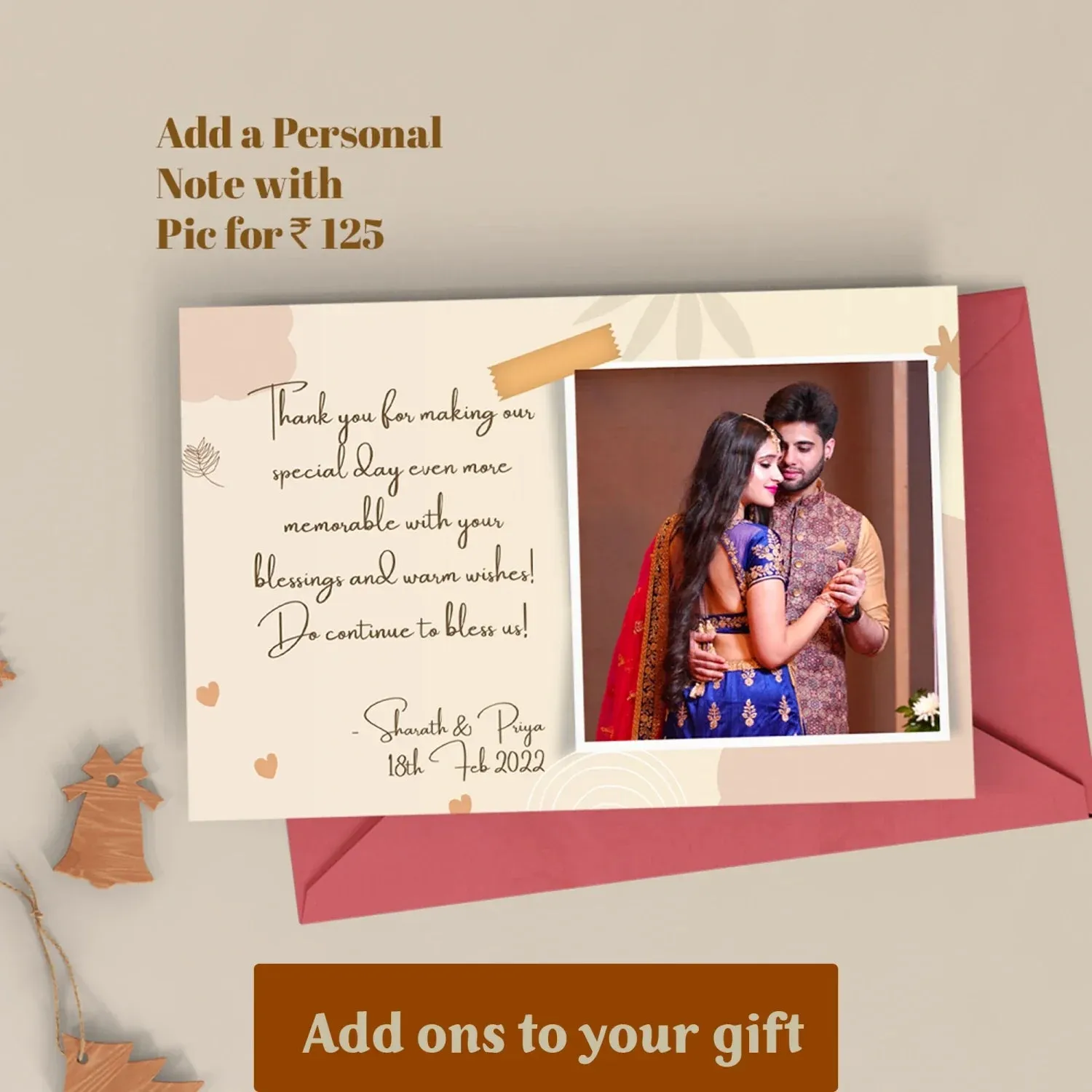 Personalized Men's Valentine Special Combo (2 pcs) - Tan