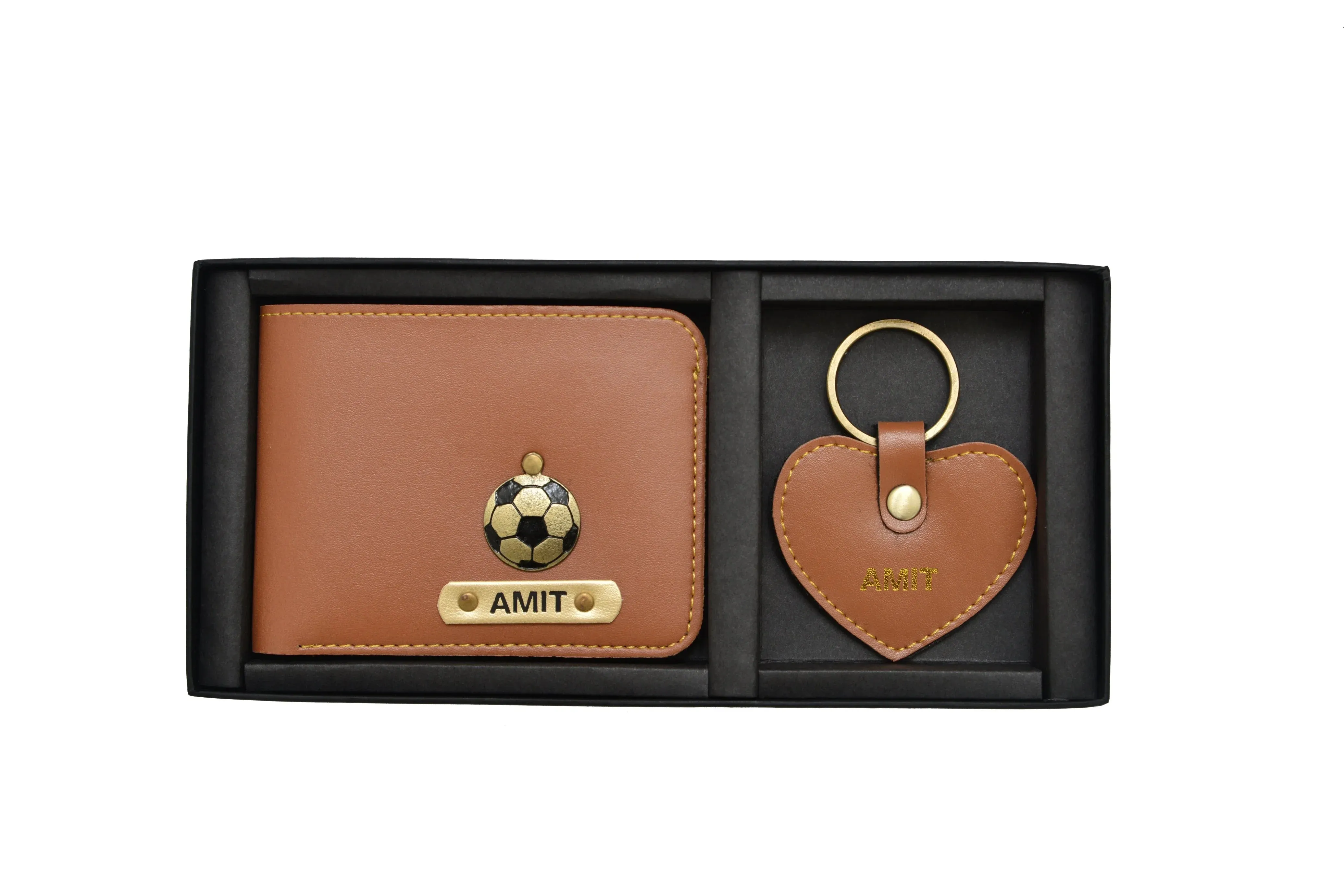 Personalized Men's Valentine Special Combo (2 pcs) - Tan