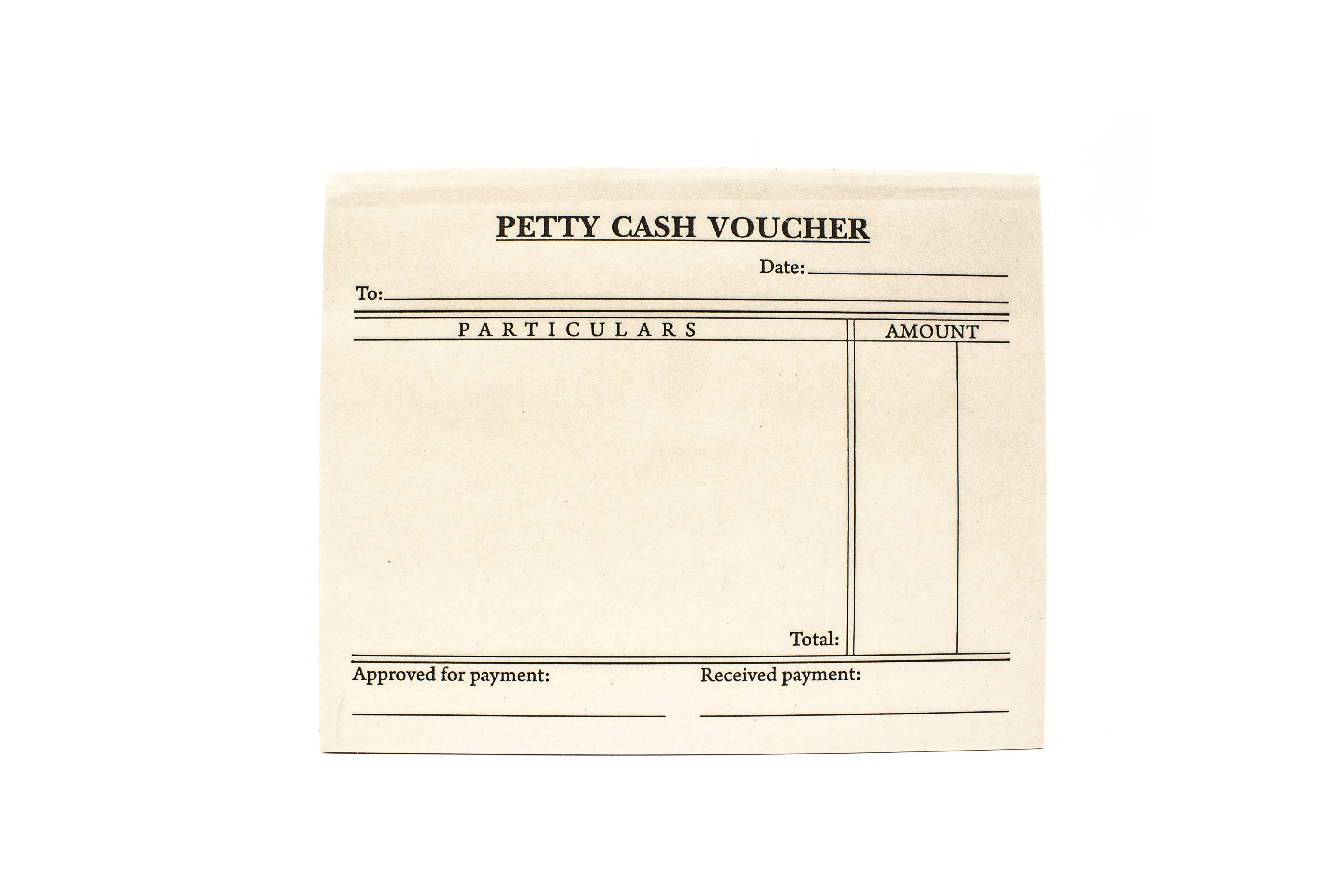 Petty Cash Voucher 5.2x4.2in | 10Pad