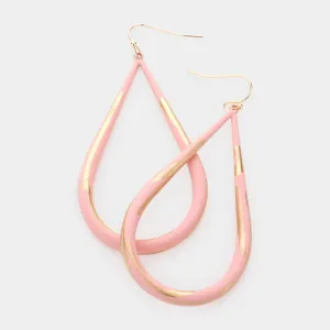Pink Open Teardrop Fun Fashion Earrings | Outfit of Choice Earrings |  571816
