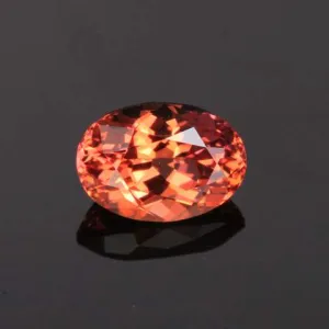 Pink Peach Oval Tanzanite Gemstone 1.06 Carats