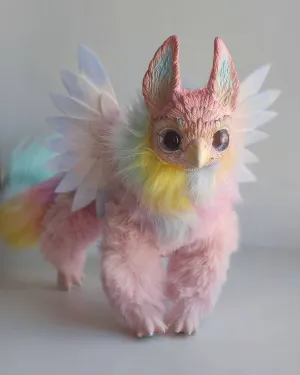 Pink pointy-eared griffin
