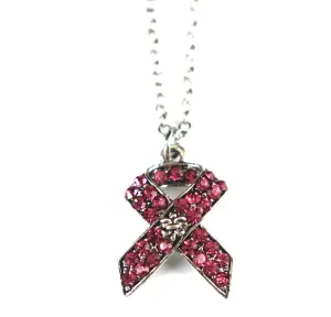 Pink Ribbon Necklace