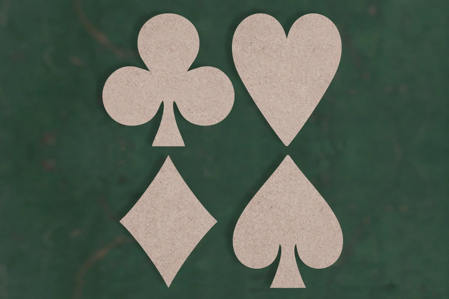 Playing card symbols - 3mm MDF