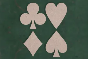 Playing card symbols - 3mm MDF