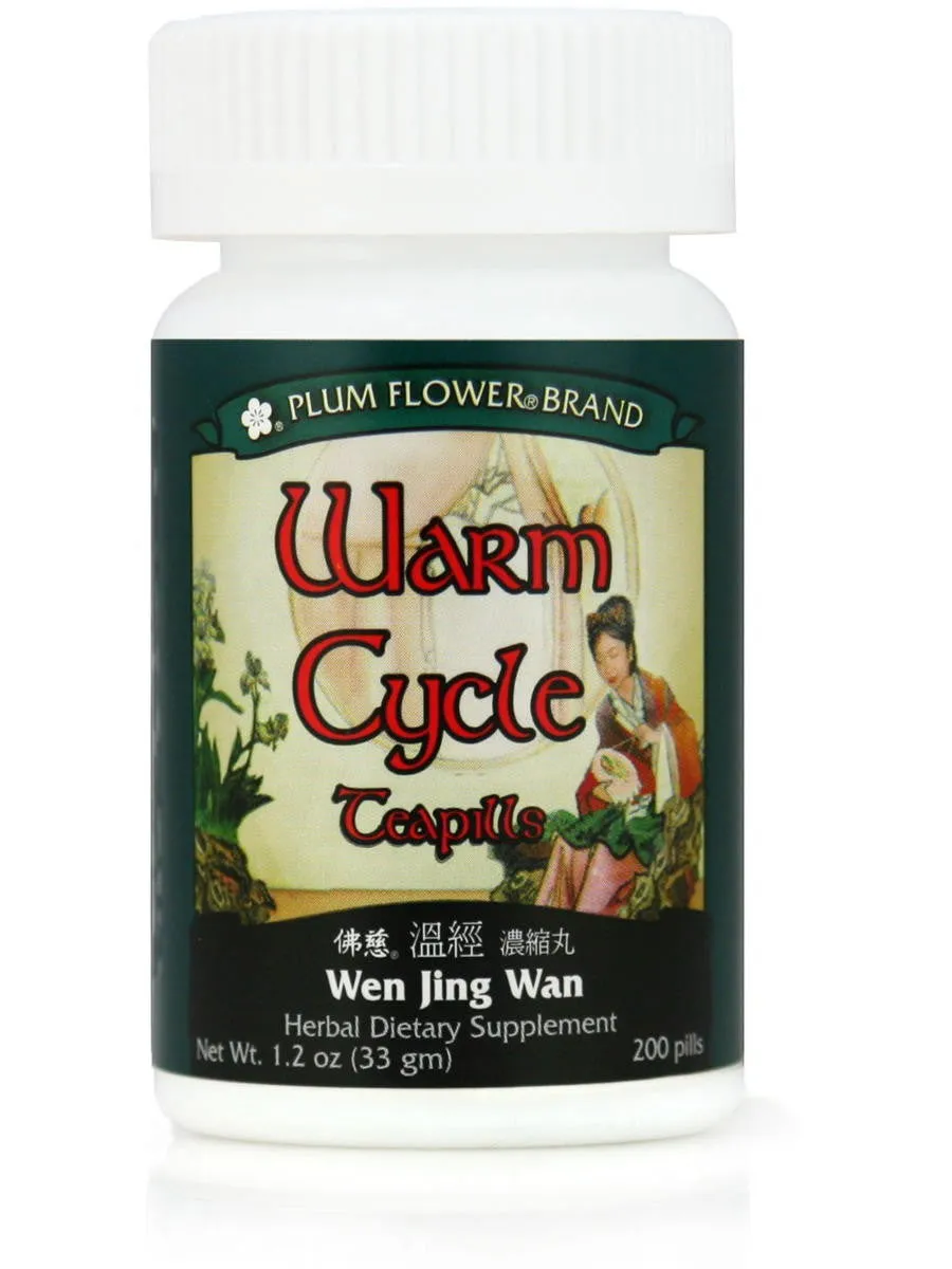 Plum Flower, Warm Cycle Formula, Wen Jing Tang Wan, 200 ct