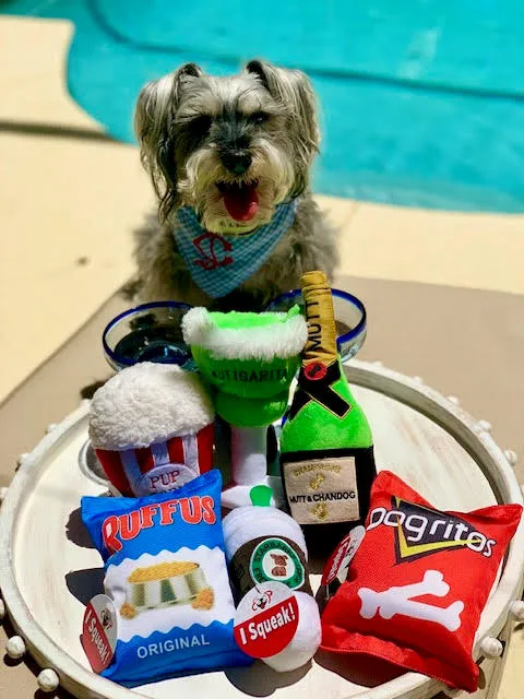 Plush Dog Cat Pet Toy, Muttgarita