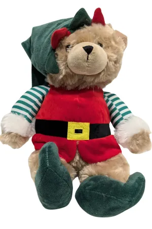 Plush Elf Bear Wearing Elf Outfit