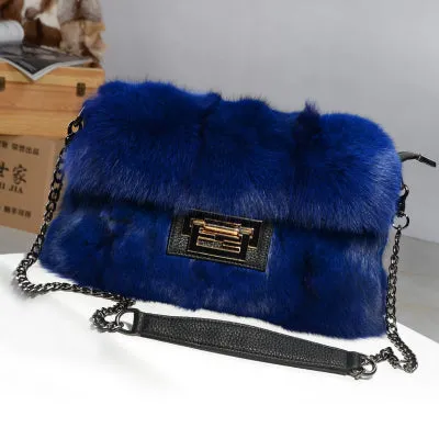 Plush Fur shoulder bag