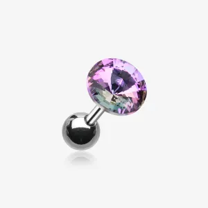 Pointy Faceted Crystal Cartilage Earring