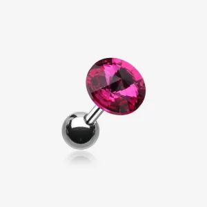 Pointy Faceted Crystal Cartilage Earring