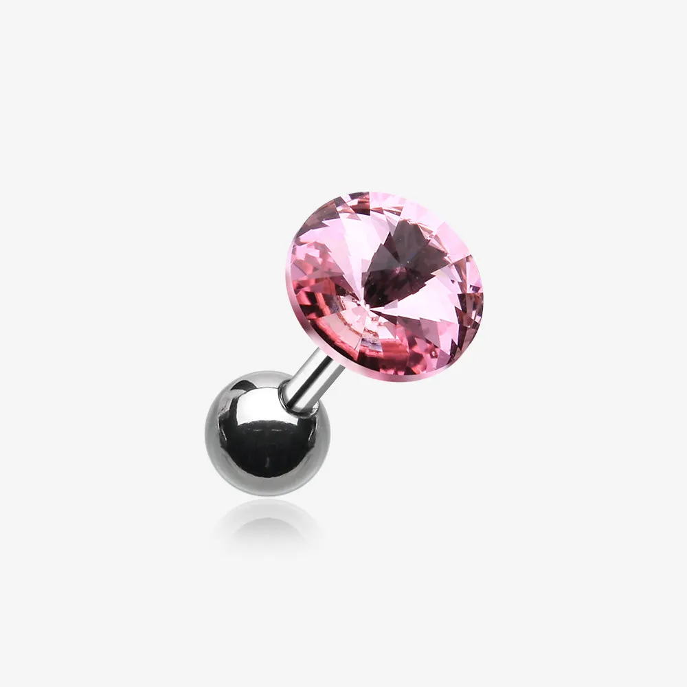 Pointy Faceted Crystal Cartilage Earring