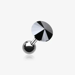 Pointy Faceted Crystal Cartilage Earring
