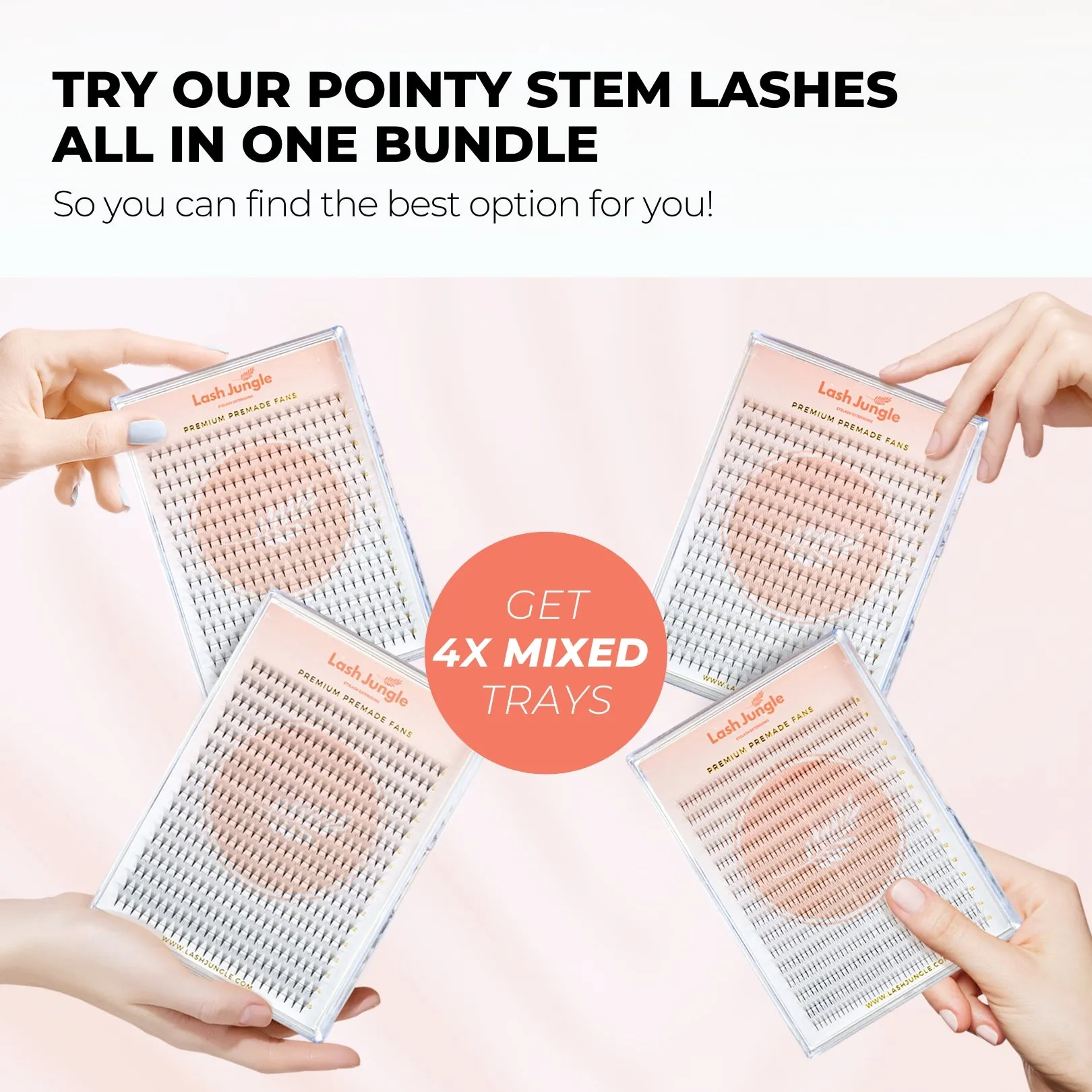 Pointy Stem Premade Fans Bundle