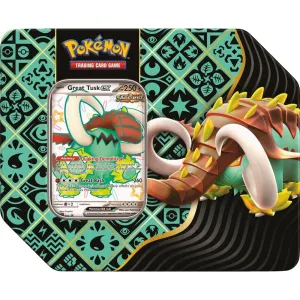 Pokemon: Scarlet & Violet | Paldean Fates 5 Booster Tin - Great Tusk ex