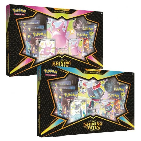 Pokemon TCG: Shining Fates Premium Collection Shiny Crobat VMAX / Shiny Dragapult VMAX (SWSH 4.5)