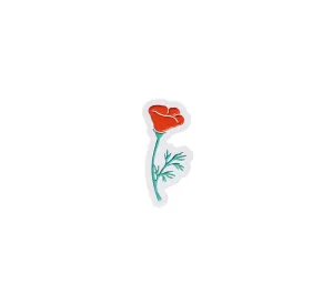 POPPY ENAMEL PIN