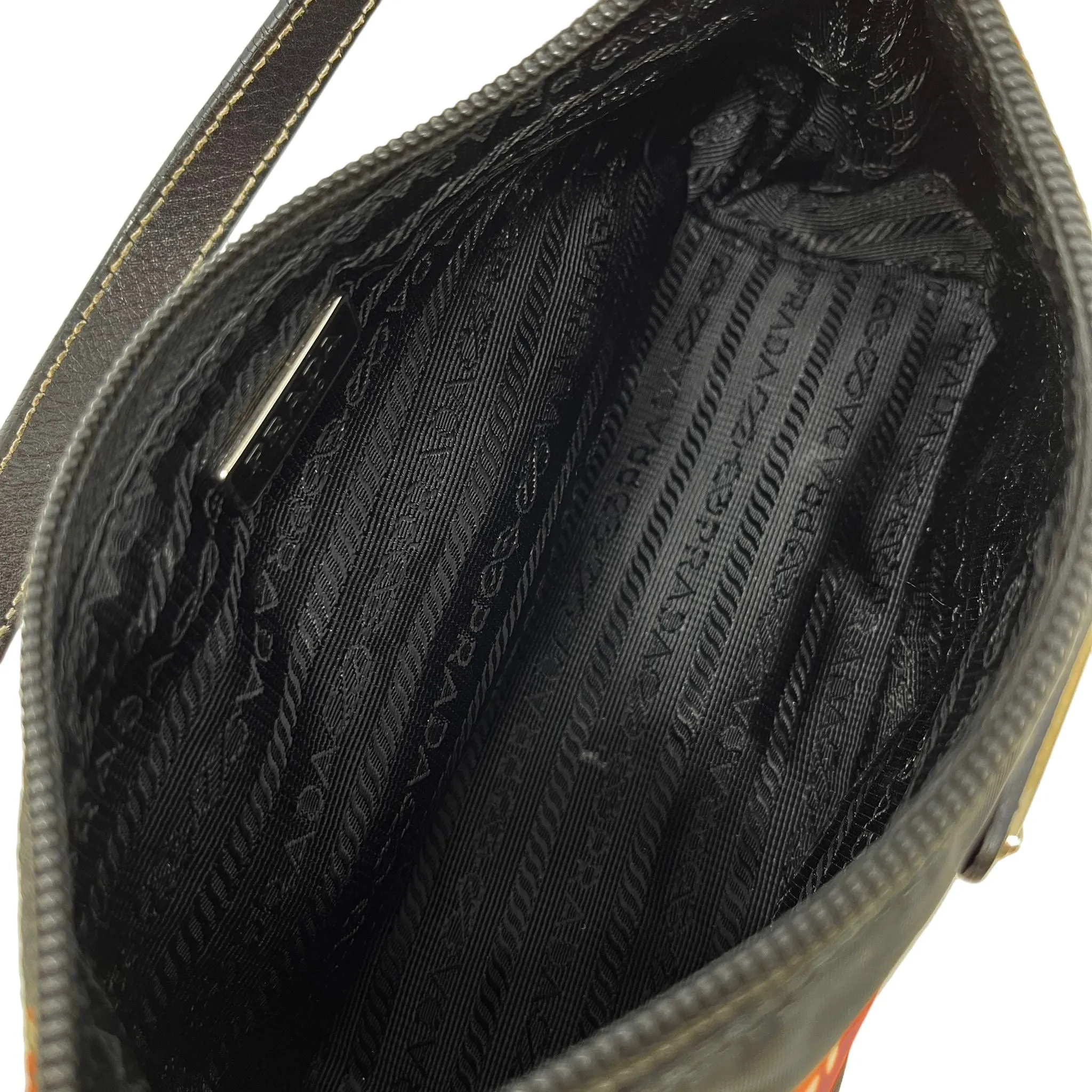 Prada Black Heart Nylon Shoulder Bag