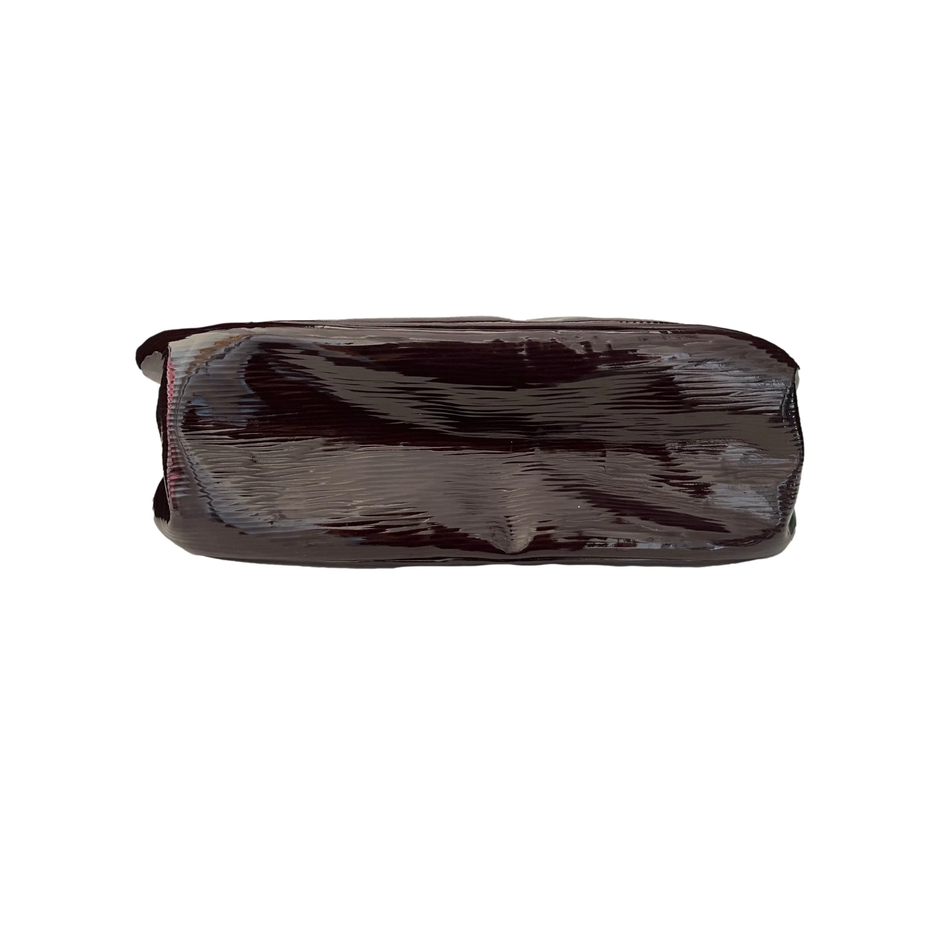 Prada Brown Patent Leather Shoulder Bag