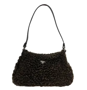 Prada Brown Persian Lamb Shoulder Bag