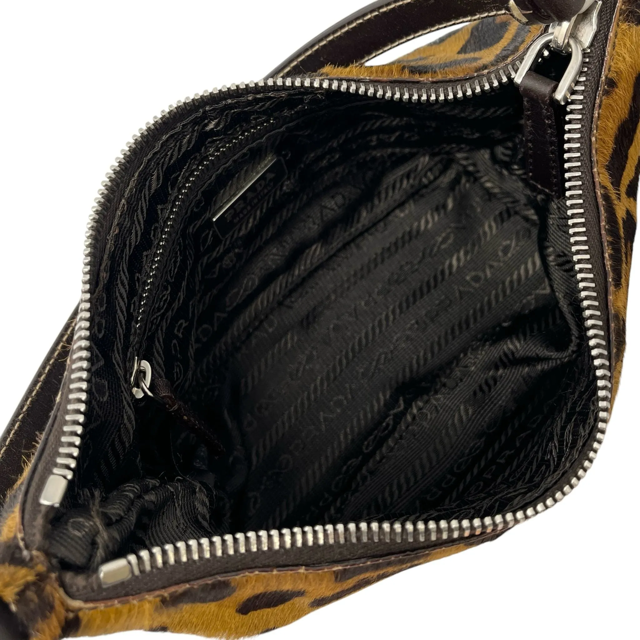 Prada Cheetah Calf-hair Mini Shoulder Bag