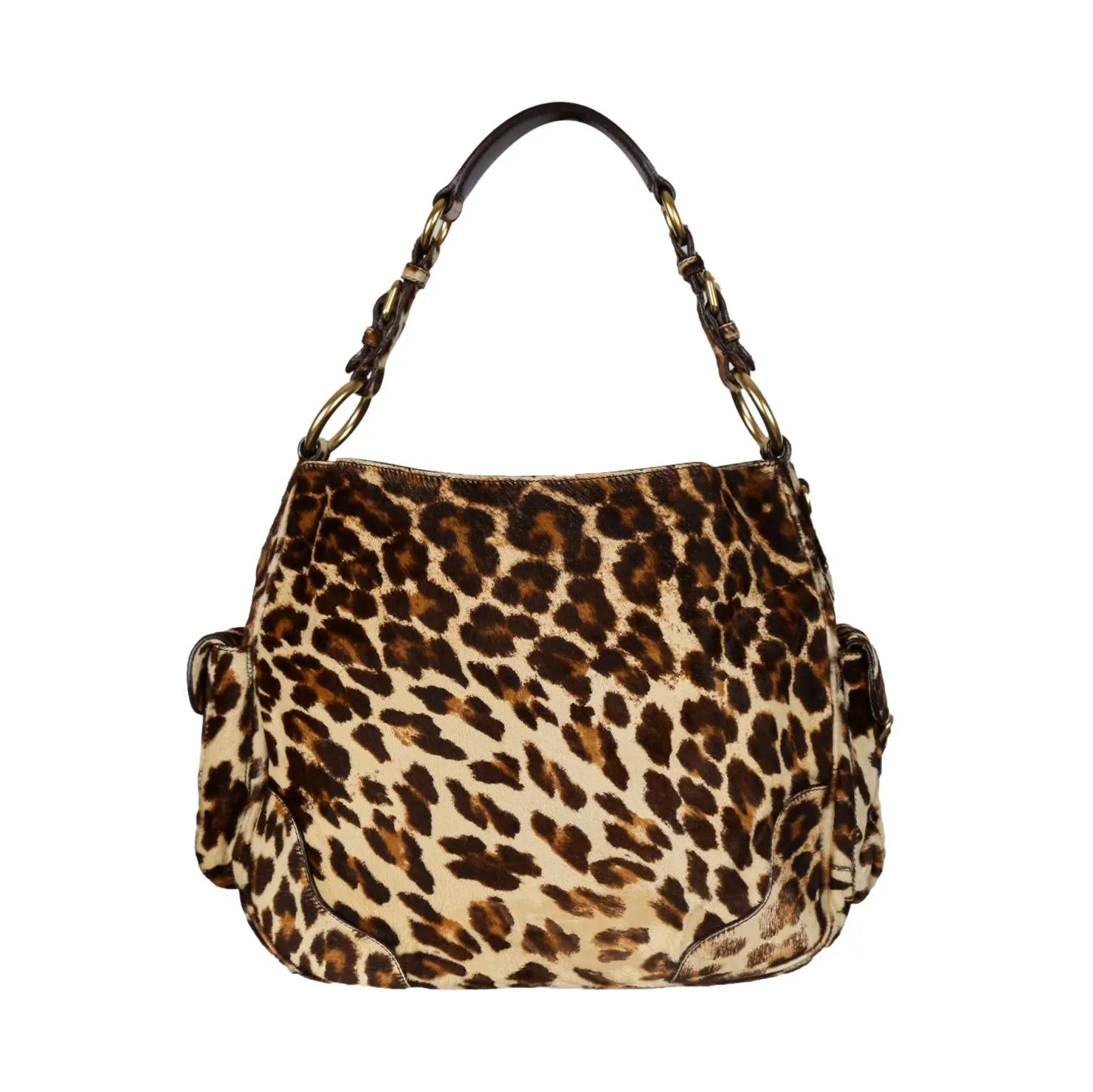 Prada Cheetah Print Jumbo Shoulder Bag