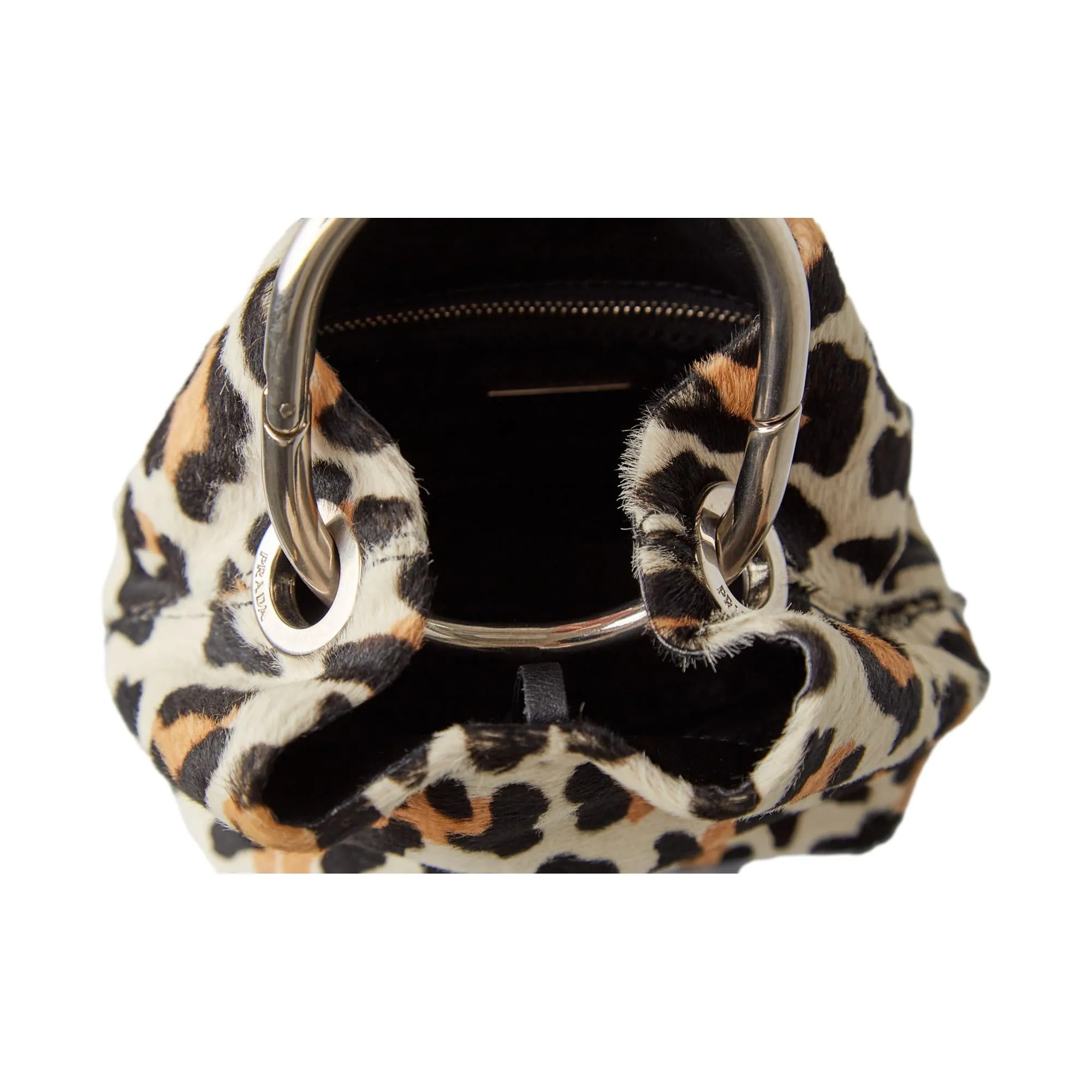 Prada Cheetah Print Mini Ring Handle Bag