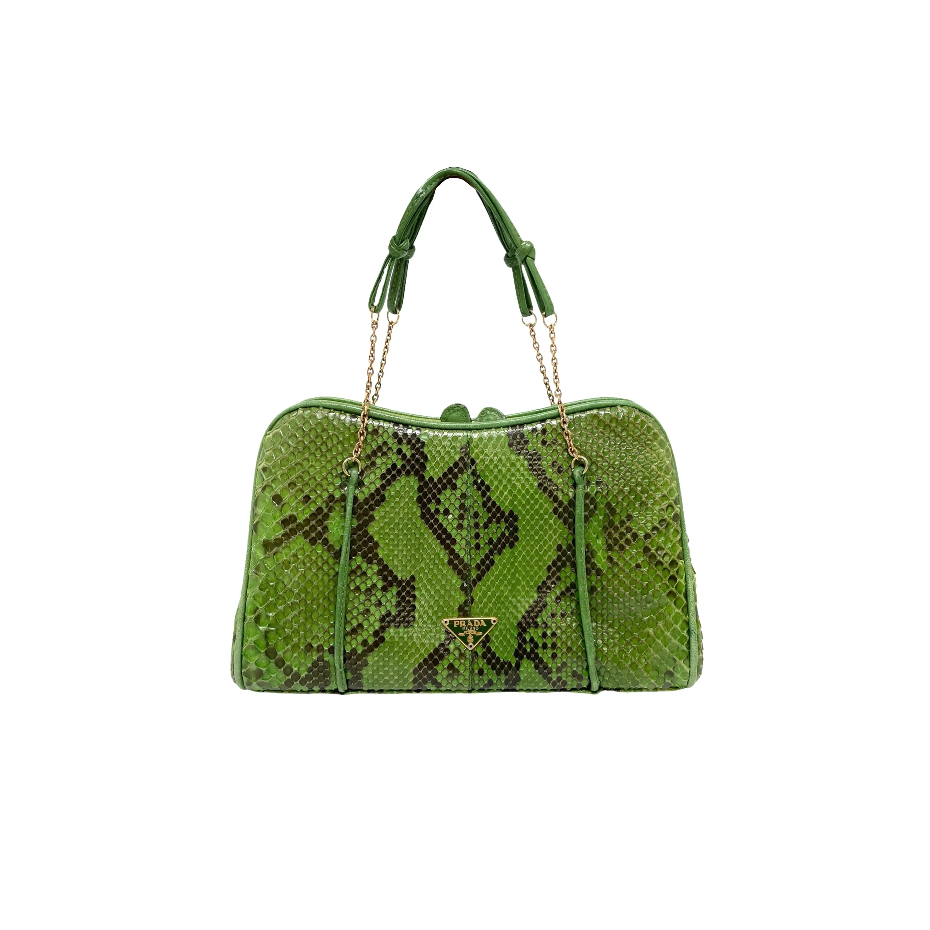 Prada Green Snakeskin Mini Bag
